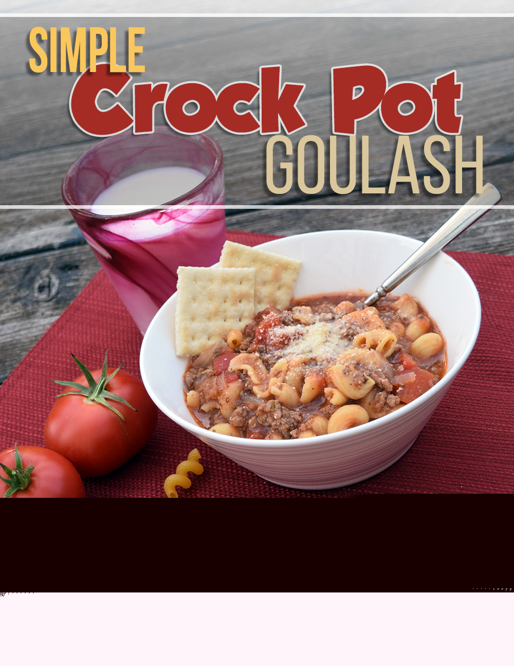 This Crock Pot Goulash recipe is easy and delicious! Great recipe for busy schedules. - SahmReviews.com