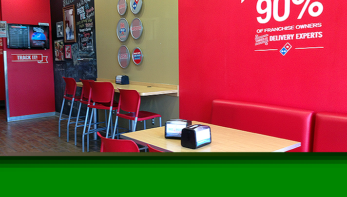 Delivery, carry-out or EAT IN at the new Domino's Pizza Theater. - SahmReviews.com #DPZBloggerDay15