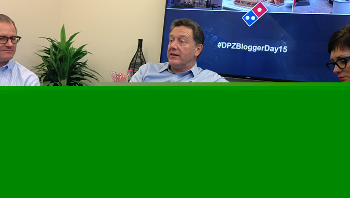 Our voices were heard during a discussion with Domino's executives, including President Patrick Doyle. - SahmReviews.com #DPZBloggerDay15